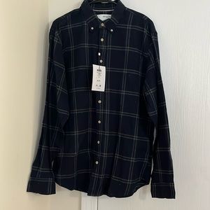 Blue button up flannel